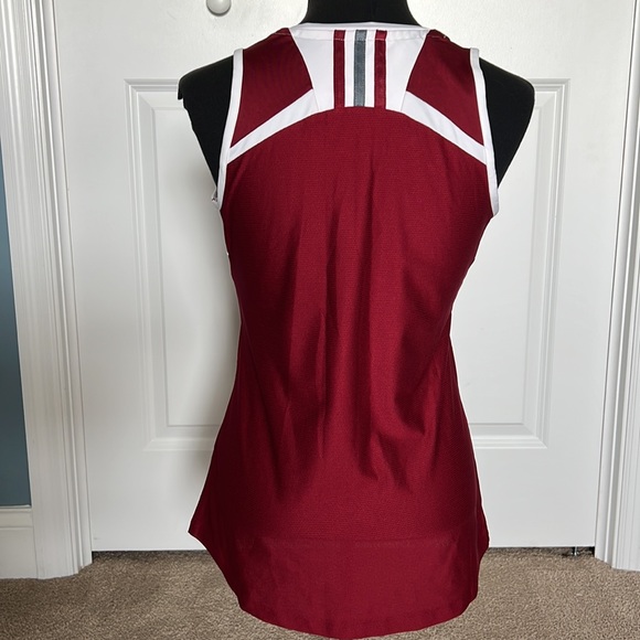 EUC Womens Adidas Climalite Size Medium Maroon Sports Tank Top - Picture 2 of 8